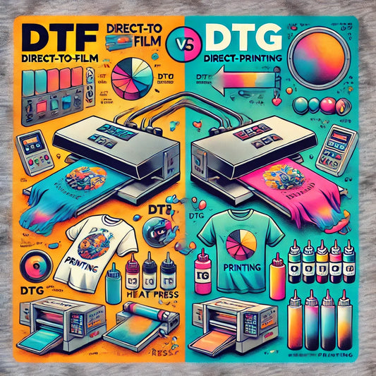 Comparing DTF and DTG Printing Methods for Custom Apparel