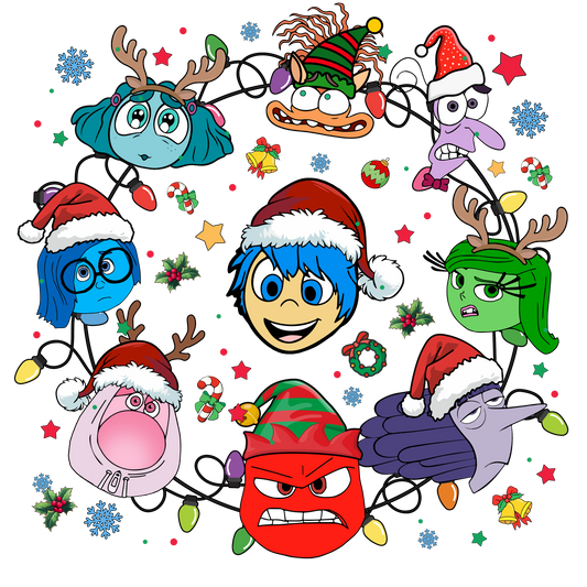 Inside Out Christmas DTF Transfer
