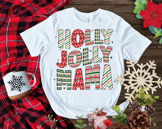 Holly Jolly Mama DTF Transfer