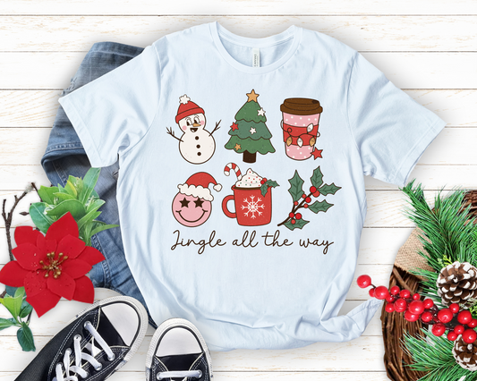 Jingle All The Way DTF Transfer