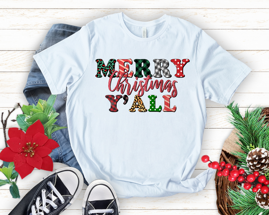 Merry Christmas Yall DTF Transfer