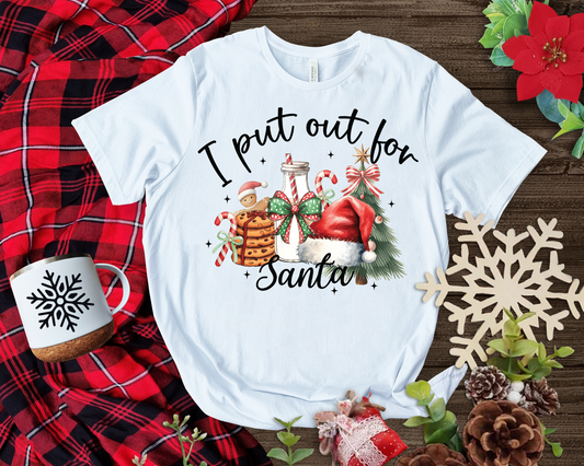 I Put Out For Santa DTF Transfer