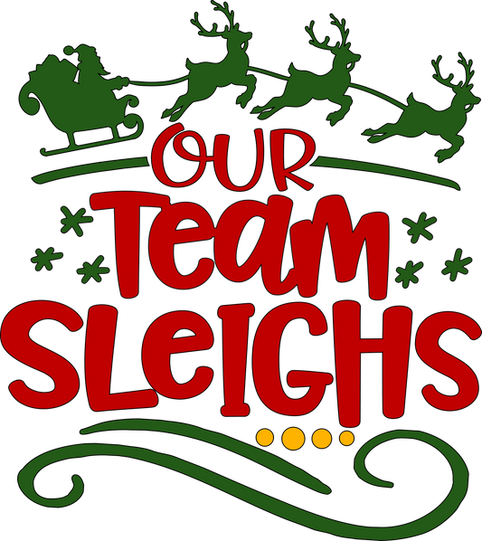 Our Team Sleighs DTF Transfer