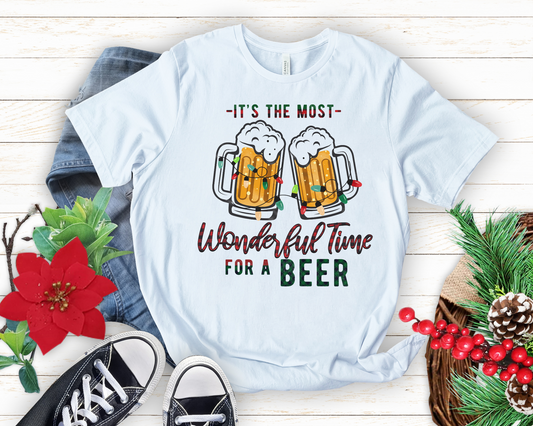 Its The Most Wonderful Time For A Beer DTF Transfer